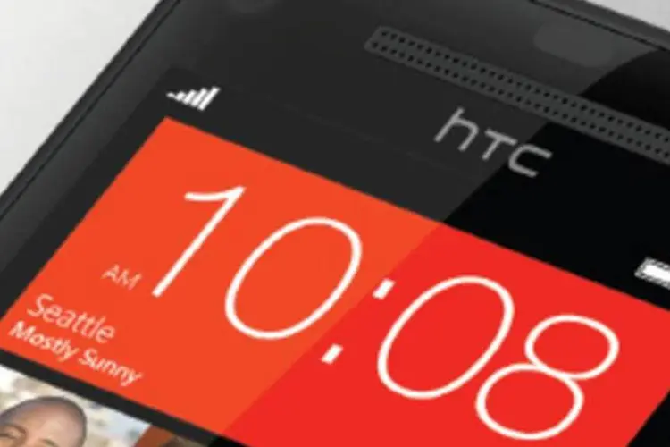 
	Smartphone da HTC: modelos da companhia&nbsp;continuam sendo superados pelas vendas do iPhone, da Apple, e do Galaxy, da Samsung
 (Divulgação)