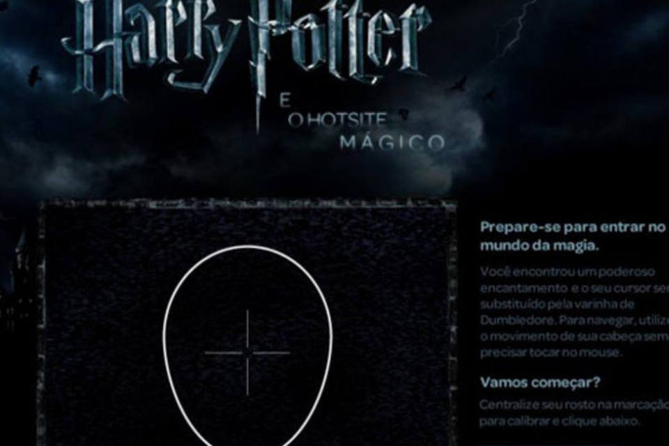 Site de Harry Potter pode ser controlado sem mouse em ação