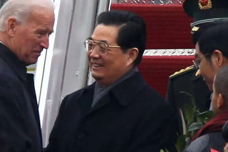 Hu Jintao nos EUA: norte-americanos acham que pressão à China está funcionando (Alex Wong/Getty Images)