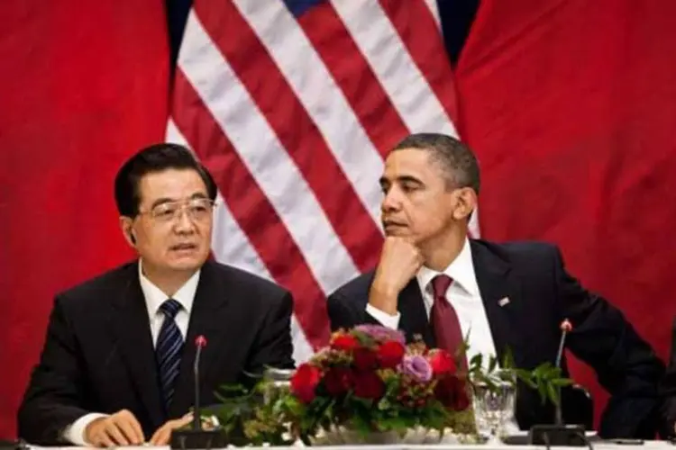 Hu Jintao e Barack Obama: paciência da América está chegando ao fim (Samantha Appleton/White House)