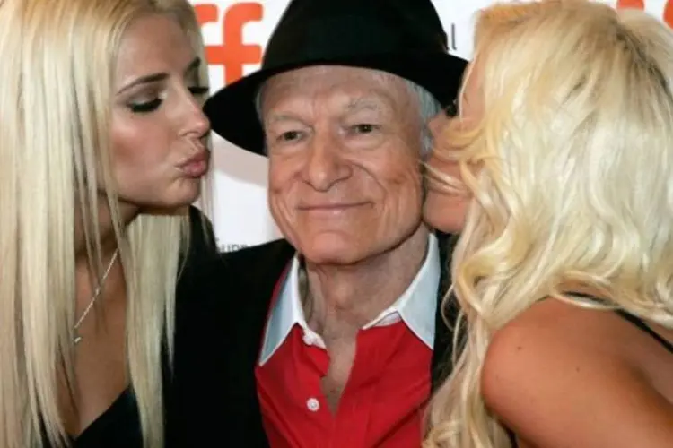 Hugh Hefner: dono da revista Playboy pode ser nova estrela da Devassa (Getty Images)