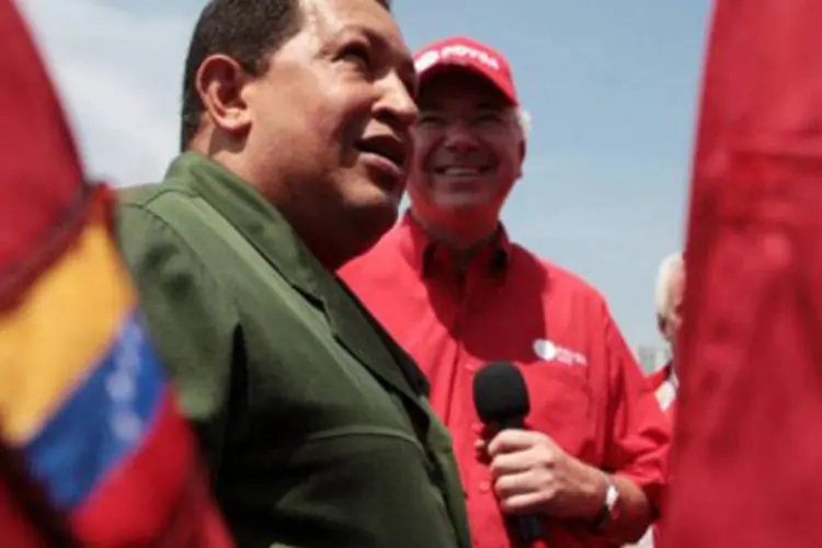 O presidente da Venezuela, Hugo Chávez: mais uma empresa foi desapropriada pelo governo no país (.)