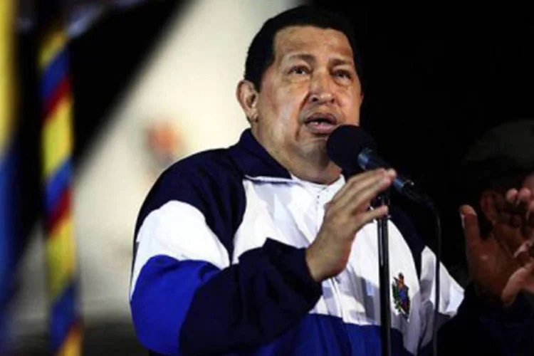 Hugo Chávez, presidente venezuelano: parlamentares paraguaios reagiram negando a versão de Chávez (Presidência/AFP)