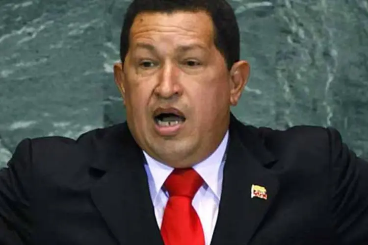 O presidente da Venezuela, Hugo Chávez: mais uma estatização no seu governo (Michael Nagle/Getty Images)