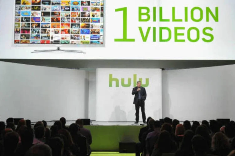 
	CEO da Hulu, Andy Forssell, participa de evento da empresa em Nova York: esta &eacute; a segunda vez que as empresas de m&iacute;dia consideraram vender a companhia
 (Brad Barket/Getty Images)