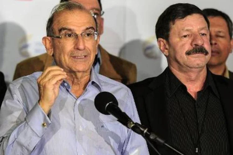 O chefe da delegação do governo em Havana, Humberto de la Calle: 34ª rodada de negociações começou em um clima auspicioso depois de Juan Manuel Santos suspender os bombardeios aéreos contra a guerrilha durante um mês (Yamil Lage/AFP)