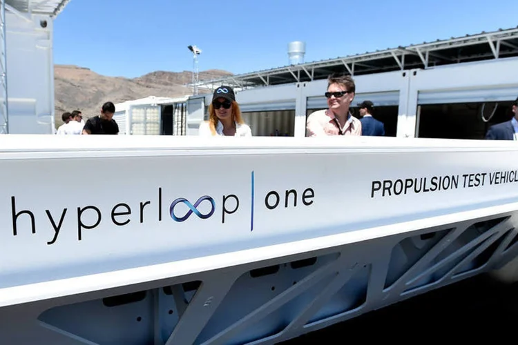 Testes com Hyperloop realizados em Nevada, nos Estados Unidos (David Becker/Stringer)