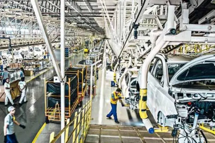 Fábrica da Hyundai Caoa, em Goiás: a montadora coreana é uma que investe em carros mais caros  para o mercado brasileiro  (Germano Lüders/Exame)