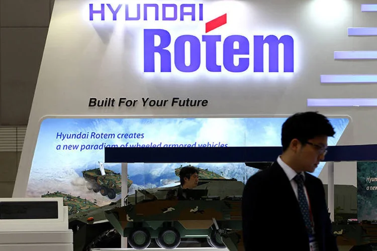 Infantaria apresentada pela Hyunda Rotem: a fábrica entrará em operação no início de 2016 com 300 funcionários (SeongJoon Cho/Bloomberg)