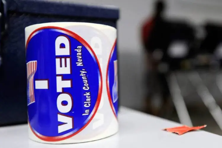 Adesivo com os dizeres "I Voted" ("eu votei", em português) (Getty Images)