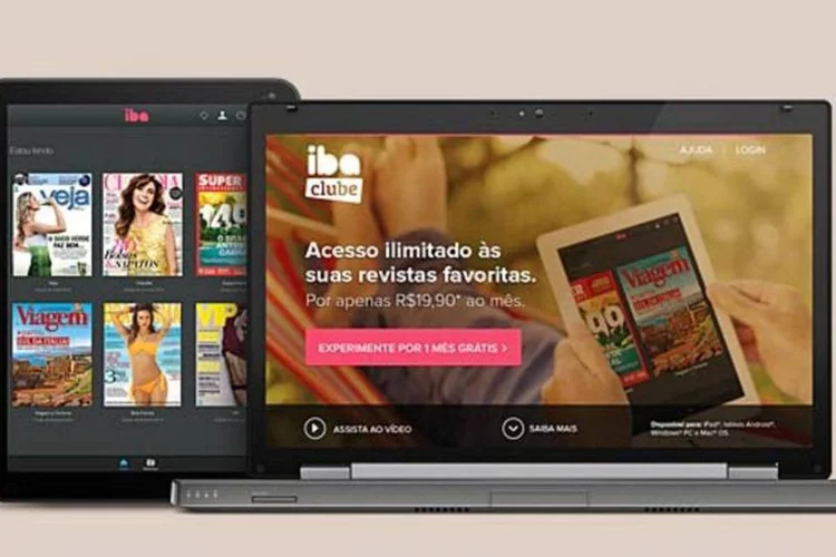 iba clube: por 19,90 reais mensais, o usuário escolhe quatro revistas e ganha acesso a edições ilimitadas delas (Divulgação)