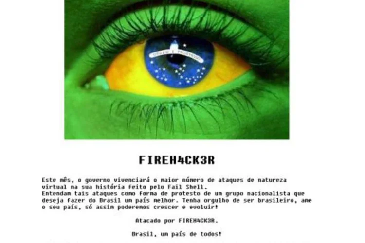 "Não há espaço para grupos sem qualquer ideologia como LulzSec ou Anonymous no Brasil", afirmaram os hackers, no site (Reprodução/IBGE)