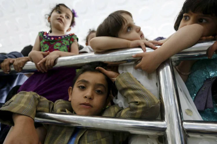 
	Confronto I&ecirc;men-Ar&aacute;bia Saudita: no total. Quase 3.000 pessoas foram mortas desde o come&ccedil;o da ofensiva, segundo a ONU
 (Reuters)