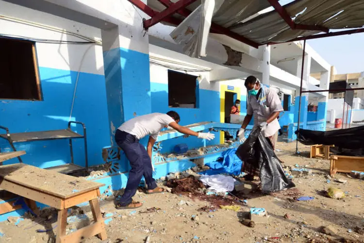 
	Bombardeio: a MSF denunciou ainda que se trata do quarto ataque em menos de um ano
 (Abduljabbar Zeyad/Reuters)