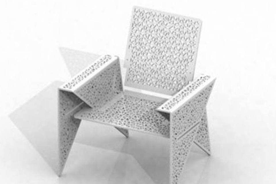 Cadeira desmontável tem formato de origami