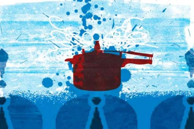 Ilustração - O ato de se indignar (Bruno Algarve/EXAME.com)