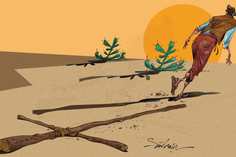Ilustração do filme "O Pagador de Promessas" (Dave Santana / VOCÊ S/A)
