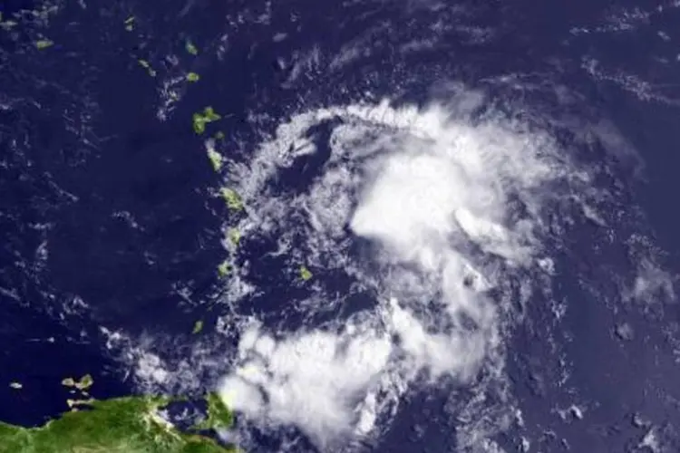 Imagem de satélite de tempestade tropical (AFP)