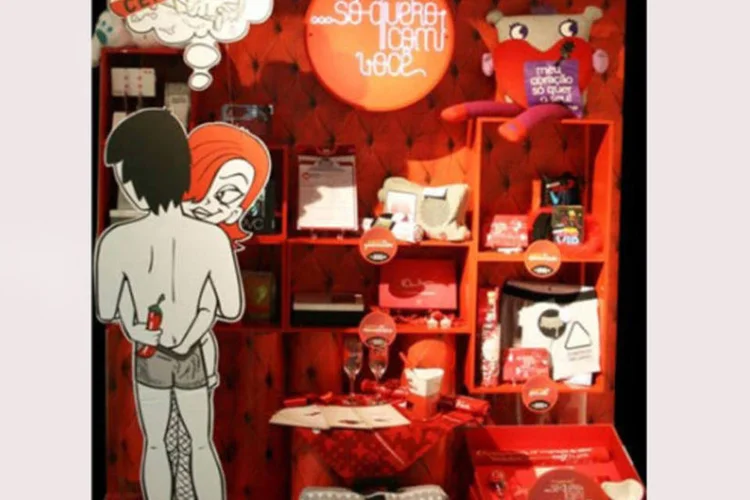 Imaginarium: vitrine censurada por "sensualidade excessiva" (Divulgação)