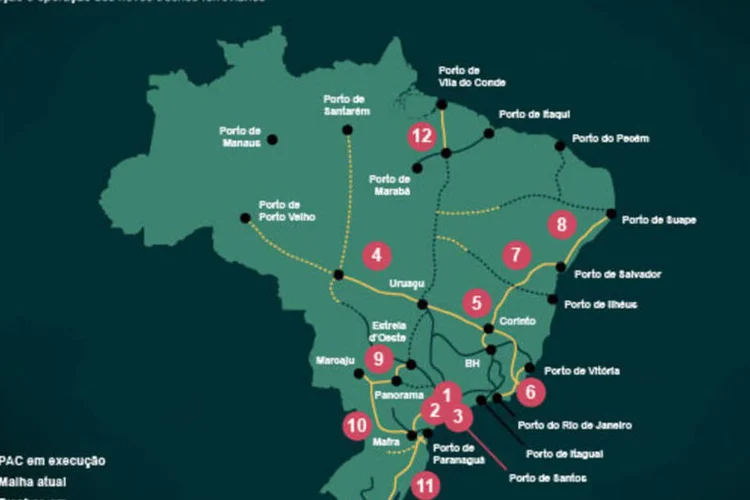 Infográfico - O plano de Dilma para as ferrovias