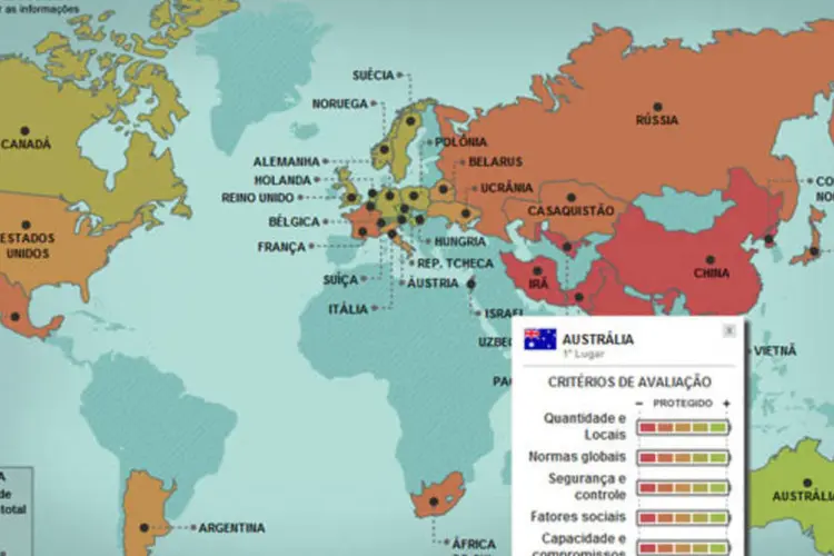 Infográfico - Os países e as armas nucleares