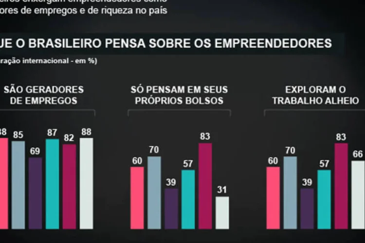 Infográfico - As visões e os perfis dos empreendedores brasileiros (Juliana Pimenta/EXAME.com)