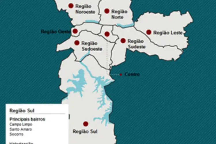 Infográfico sobre o preço dos imóveis em São Paulo