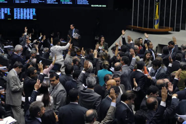 Votação do projeto da minirreforma eleitoral na Câmara dos Deputados, nesta quarta (Luis Macedo/Câmara dos Deputados)