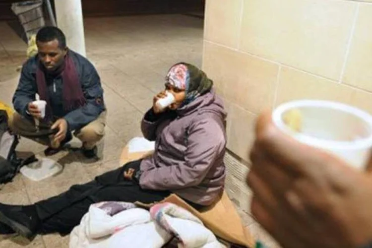 Imigrantes em busca de asilo na França: o desemprego é uma das principais causas pelas quais essas pessoas desejam emigrar (AFP/Arquivo / Frank Perry)