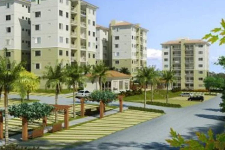 Condomínio da construtora Rossi em Manaus: aumento do número de casas próprias foi menor do que o de casas alugadas (Divulgação/Rossi)