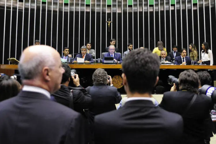 
	Sess&atilde;o da C&acirc;mara para leitura de pedido de impeachment protocolado na Casa contra a presidente Dilma
 (Alex Ferreira/ Câmara dos Deputados)