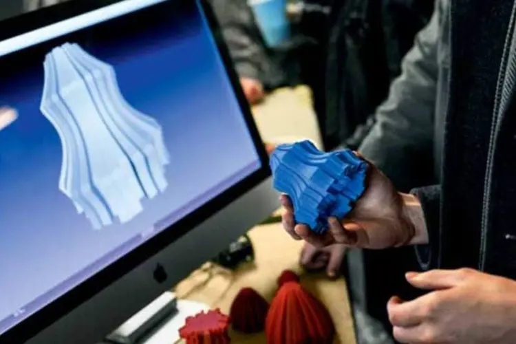 
	Objetos produzidos numa impressora 3D: A tecnologia 3D foi a que mais agregou valor, com um aumento de 111% no faturamento
 (Michael Appleton/The New York Times/Latinstock)
