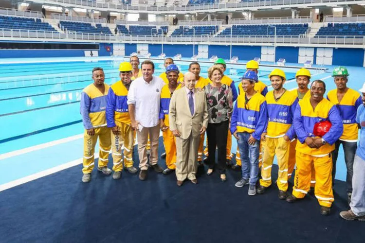 
	Parque Ol&iacute;mpico: nele, ser&atilde;o realizados este m&ecirc;s os eventos-testes de nata&ccedil;&atilde;o ol&iacute;mpica, nata&ccedil;&atilde;o paral&iacute;mpica e p&oacute;lo aqu&aacute;tico
 (Roberto Stuckert Filho / PR)