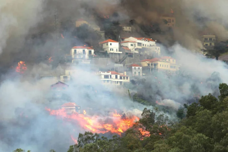 
	Inc&ecirc;ndio: &quot;A noite foi muito complicada por causa do vento e das altas temperaturas&quot;, lamentou o prefeito
 (REUTERS/Duarte Sa)