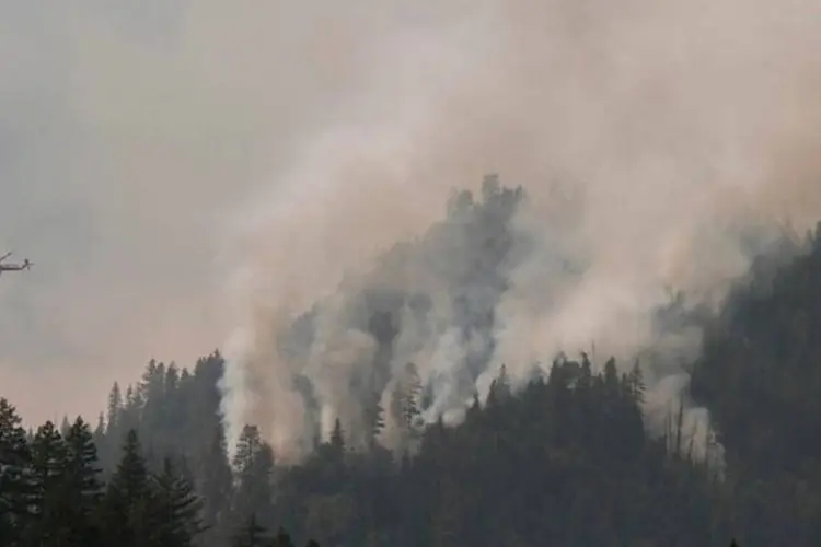 Incêndios: fogo atinge complexo Happy Camp, na Floresta Nacional Klamath, na Califórnia (Inciweb/Divulgação/Reuters)