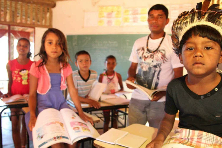
	Segundo OMS, crian&ccedil;as ind&iacute;genas no Brasil t&ecirc;m duas vezes mais chance de morrer antes de completar o primeiro ano de vida que as demais
 (Marcelo Sant’Anna/Imprensa MG)