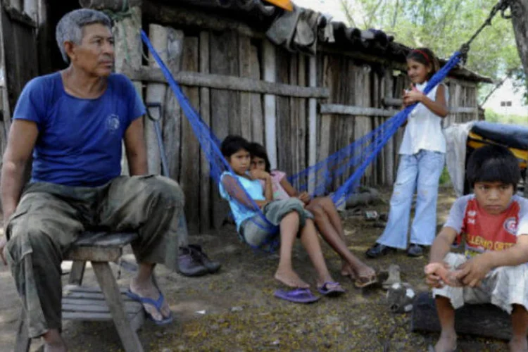 Comunidade indígena Sawhoyamaxa: comunidade havia sido expulsa por empresário alemão (AFP/Getty Images)