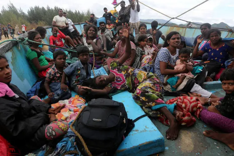 
	Refugiados: os solicitantes de asilo pertencem &agrave; minoria t&acirc;mil no Sri Lanka, que sofreu com uma guerra civil entre 1983 e 2009
 (Irwansyah Putra / Reuters)