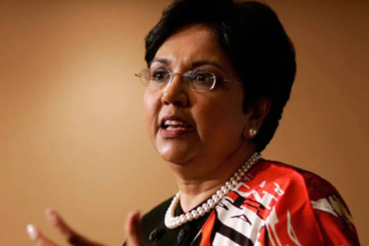 A executiva indiana Indra Nooyi, presidente da Pepsico: good-for-you no  lugar de fun-for-you (.)