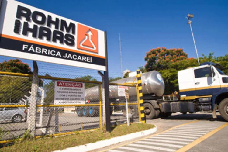 Fábrica Rohm and Haas Química, em Jacareí, SP (Claudio Rossi/Você S.A.)