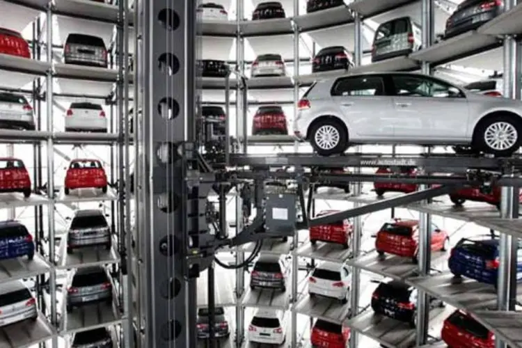 Fábrica da Volkswagen na Alemanha: setor manufatureiro do país a todo vapor (Sean Gallup/Getty Images)