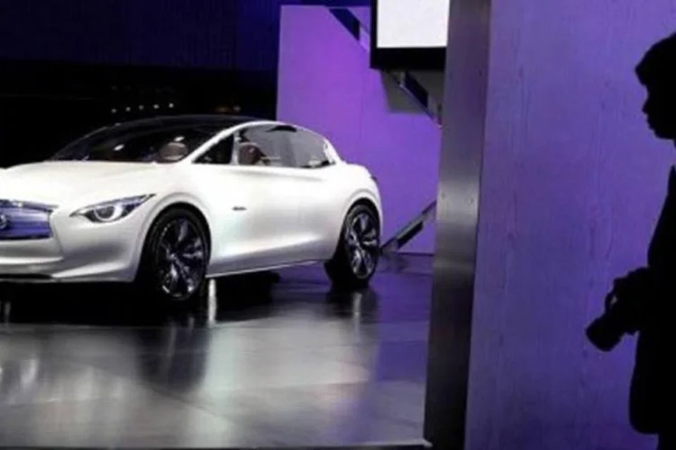 O carro-conceito Infiniti Etherea é exibido no Salão do Automóvel de Xangai (Philippe Lopez/AFP)