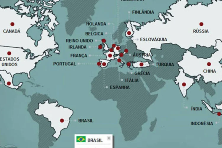 Infografico - O tamanho da dívida dos países em relação ao seu próprio PIB