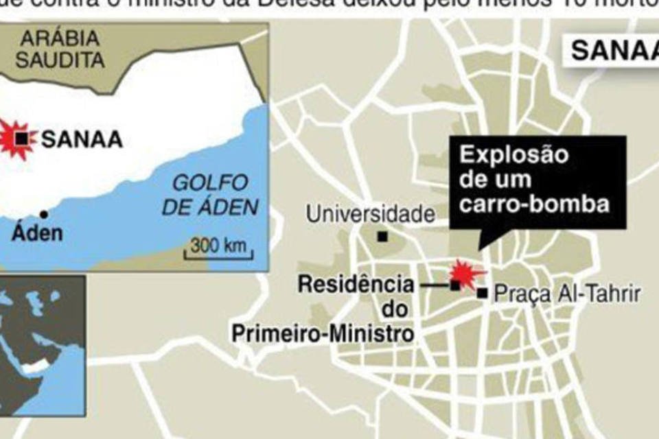 Ao menos 12 mortos em atentado no Iêmen, em dia de protesto