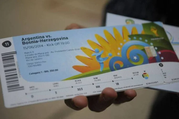 Ingresso para jogo da Copa do Mundo 2014: entradas estão avaliadas em R$ 370 mil (Tânia Rêgo/ABr)