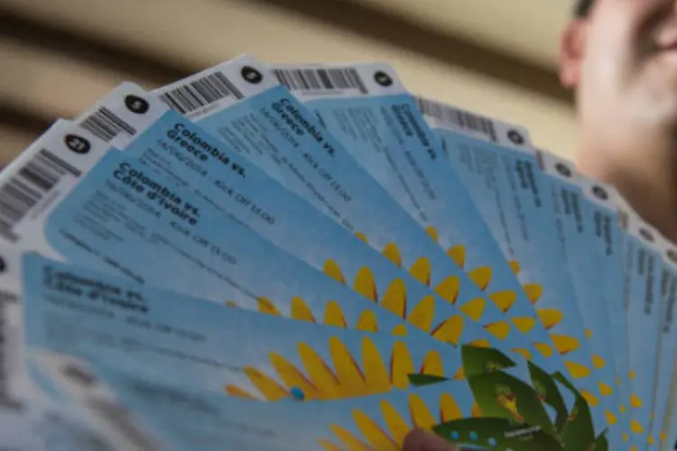 
	Ingressos para jogos da Copa do Mundo de 2014
 (AFP/Getty Images)