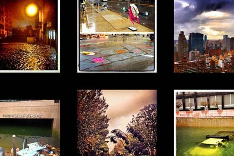 O site Instacane reúne fotos do furacão Sandy publicadas no Instagram (Reprodução)