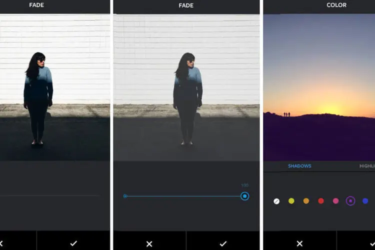 Instagram: atualização possui ferramentas de edição de cores e do fade. (Blog do Instagram)
