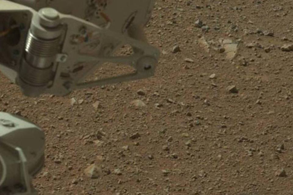 Robô Curiosity já deixa 'marcas' em Marte