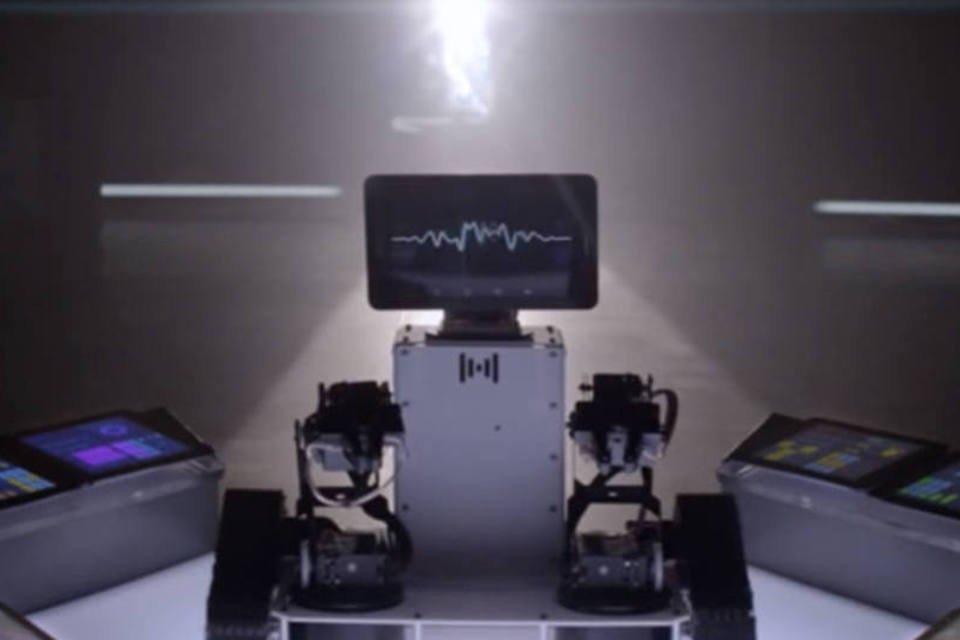 Intel faz show musical com 60 tablets e um robô DJ